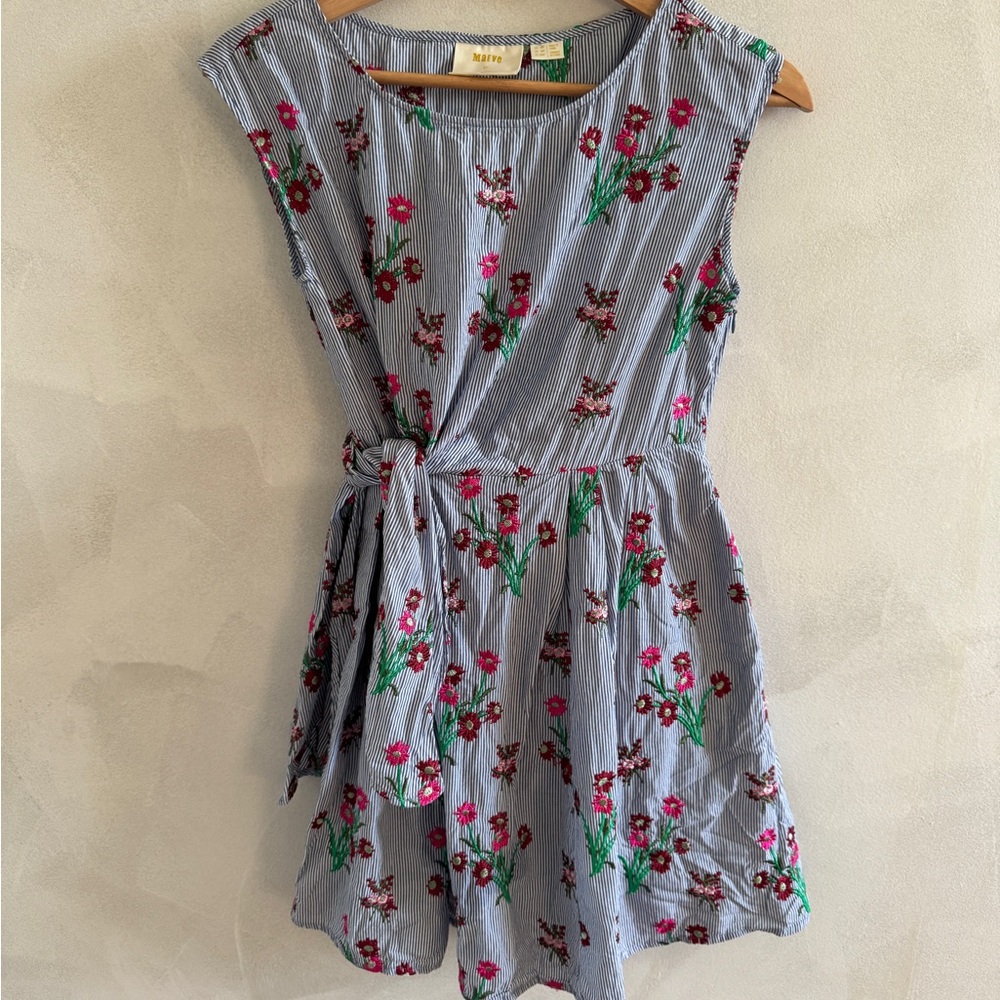 Maeve by Anthropologie - Embroidered Striped Dress - 0P